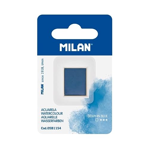 MILAN® Recambio de acuarela en formato de medio godet, azul delft