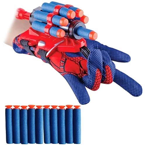Tixiyu Toy de Juguete de Juguete de rol, Guantes para niños, Guantes con Lanzador de Espionaje de Pincel Cosplay Super-Costume Props Avengers Wrist Launcher
