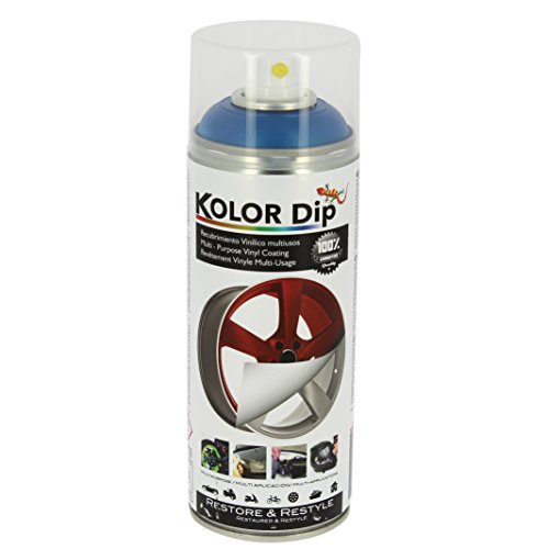 Kolor Dip Spain KD12003 Pintura en Spray con Vinilo Líquido Extraible, Azul Metalizado