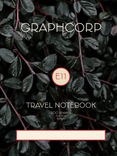Graphcorp E11 Travel Notebook Branches: 200 Page Travel Bullet Journal / Notebook / Diary / Sketchbook
