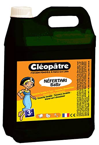 Cleopatre - PGBB5-2 - Pintura Guache Nefertari BaBy - bote de 5 litros - Negro