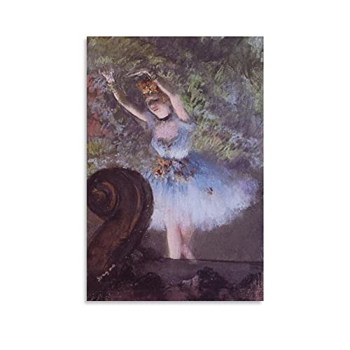 Póster de la pintura de Edgar Degas de la bailarina de la niña de la bailarina de Edgar Degas, pintura decorativa en lienzo para pared, póster de sala de estar, 60 x 90 cm
