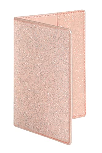 Exacompta - 5105159E - Funda para Pasaporte de Material Brillante y Barnizado - Protege fácilmente tu Pasaporte -13,5 cm x 9,5 cm - Colección Eden - Color Rosa polvoreado