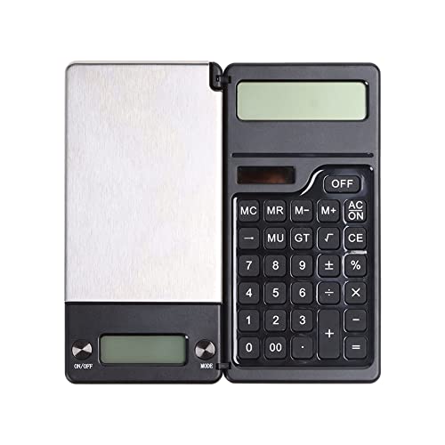 Novoce Calculadora multifunción Calculadora digital 1000G por 0.1G Escala de bolsillo y calculadora para Gold Shop School