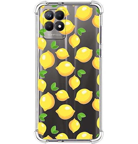 Tumundosmartphone Funda Silicona Antigolpes para Realme 8i diseño Limones Dibujos