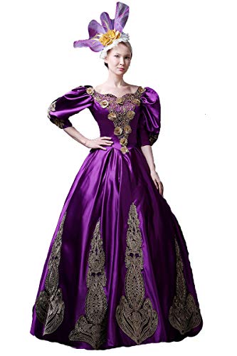 Rococó Barroco Marie Antoniette Vestidos de baile del siglo XVIII Renacimiento Histórico Período Victoriano Vestido Vestido para Mujer - - X-Small