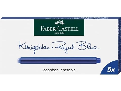 Faber-Castell 185506 - Cartuchos de tinta estándar, color azul cobalto Großraum