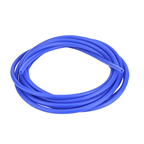 Fydun Tubo de vacío de silicona Coche universal 5 metros Tubo de manguera Tubo de silicona Manguera para aspirador -60 ~ + 260 ℃ 4 mm(azul)