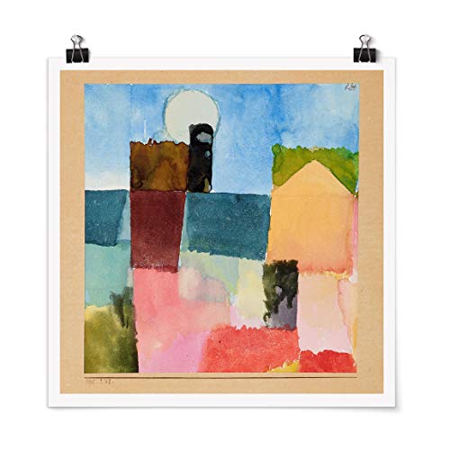 Bilderwelten Poster - Paul Klee - Moonrise Cuadrado, Cuadro Cuadro Mate 70 x 70cm