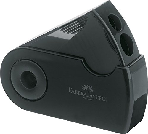 Faber-Castell - Sacapuntas doble, color negro