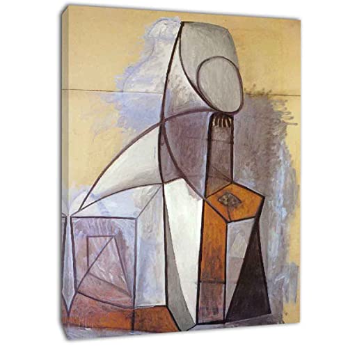 TANEGE Pablo Picasso Cuadro Decorativo Canvas Lienzo Impresión |Obras de Arte Para Paredes Del Hogar Montado En Bastidor De《Composition》