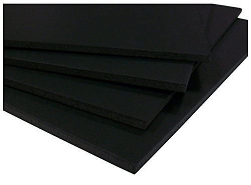 West Design - Cartón pluma (10 unidades, 5 mm, tamaño A1), color negro