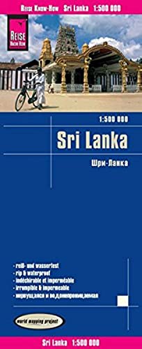 Sri Lanka, mapa de carreteras impermeable. Escala 1:500.000. Reise Know-How.: worldmappingproject (Sri Lanka (1:500.000))