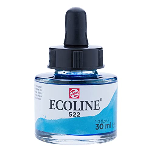 Ecoline Liquid Watercolor 30ml Pipette Jar - Turquoise Blue (11255081)