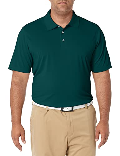 Amazon Essentials Polo de Golf de Secado rápido y Corte Recto (Disponible en Talla Grandes y Largos Especiales) Hombre, Verde Bosque, XXL