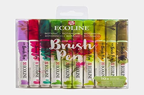 Ecoline Brush Pen Set of 10, Botanic Colors (11509804)