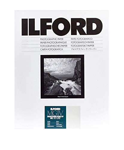 Ilford Multigrade IV Deluxe - Papel para positivado blanco y negro, 13 x 18 cm, 100 hojas, 44M
