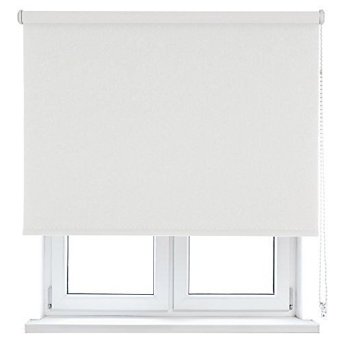 KAATEN Colors Estor Enrollable Opaco Oscurante | Medidas 135x250 | Color: Blanco (White) | Fabricado en Europa | Garantía 3 años