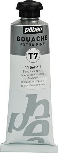 Pébéo-Pintura aguada 1 tubo de 60 ml, color blanco de titanio