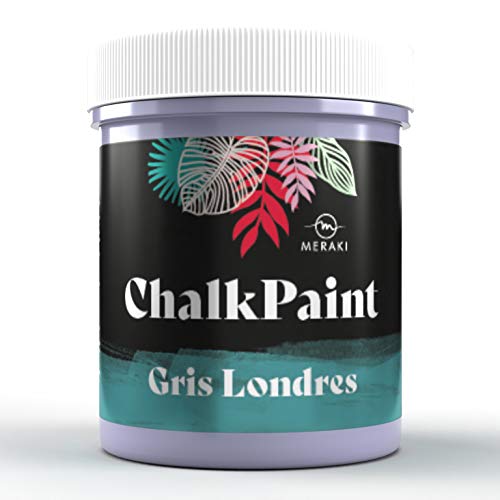 CHALK PAINT Pintura efecto tiza al agua mate (500ML, GRIS LONDRES)