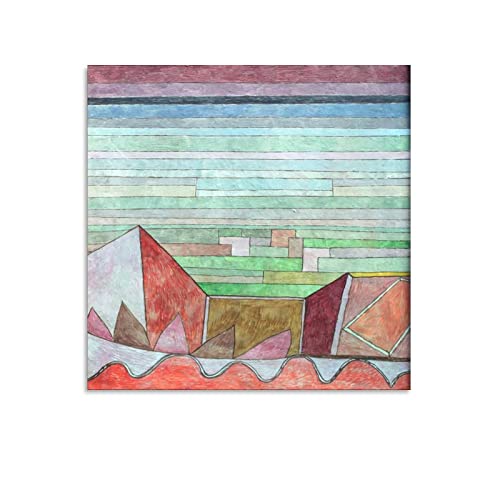 Póster abstracto de pintores expresionistas Paul Klee See The Fertile Country Póster Póster Arte Impresión de pared Pintura para colgar Cuadro Familiar Decoración 30 x 30 cm