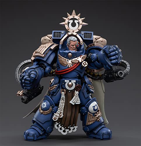 HiPlay JoyToy × Warhammer 40K con licencia oficial a escala 1/18 figuras de acción de ciencia ficción serie completa - Ultramarines Chapter Master Marneus Calgar