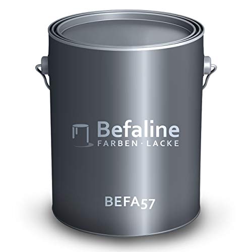 Befaline © Barniz protector 3 en 1 para metal, 5 l, color gris antracita, pintura protectora para metal, hierro, zinc, aluminio, acero, extremadamente resistente, fabricado en Alemania