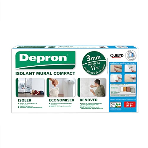 Depron Plaques 3mm Paneles aislantes, Blanco, Épaisseur 3 mm