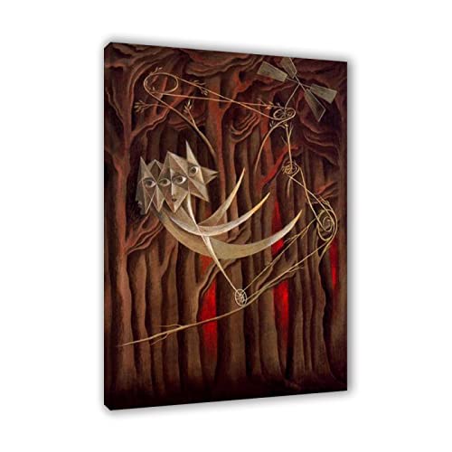 THREMA Arte de pared enmarcado, impresión de Remedios Varo, reproducción de pintura famosa sobre lienzo, póster e impresiones sobre lienzo, lienzo de 30 x 45 cm, 12 x 18 pulgadas