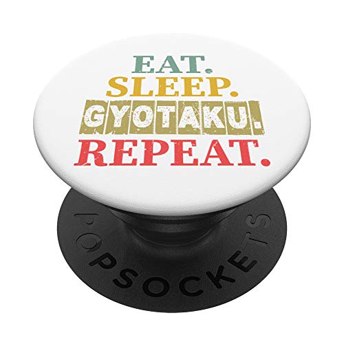 Comer el sueño Gyotaku repetir divertido regalo hombre mujer PopSockets PopGrip Intercambiable