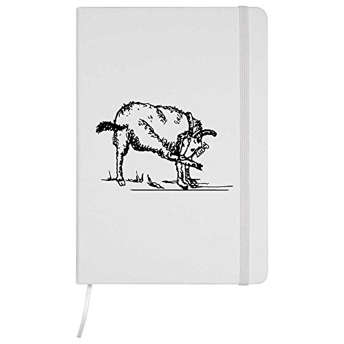 A5 'Cabra' Blanco Cuaderno de Tapa Dura (NB00000259)