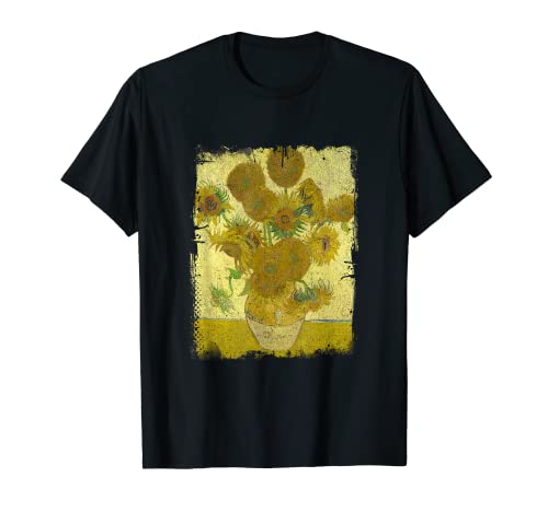 Girasoles de Vincent Van Gogh Pintura famosa Camiseta