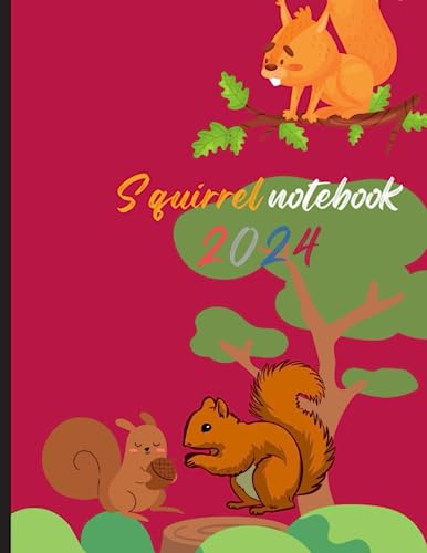 Squirrel notebook 2024: Squirrel notebook from 2024 to 2029