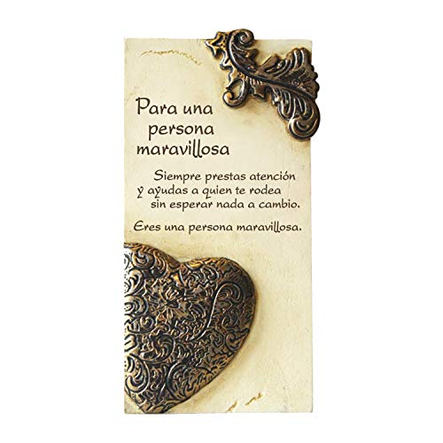 Framan PERGAMINO DE Piedra LABRADA con Textos para Ocasiones Especiales, Original Y ECONÓMICO. Especial para Una Persona Maravillosa (07058)