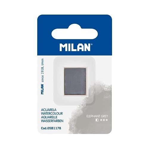 MILAN® Recambio de acuarela en formato de medio godet, gris elefante