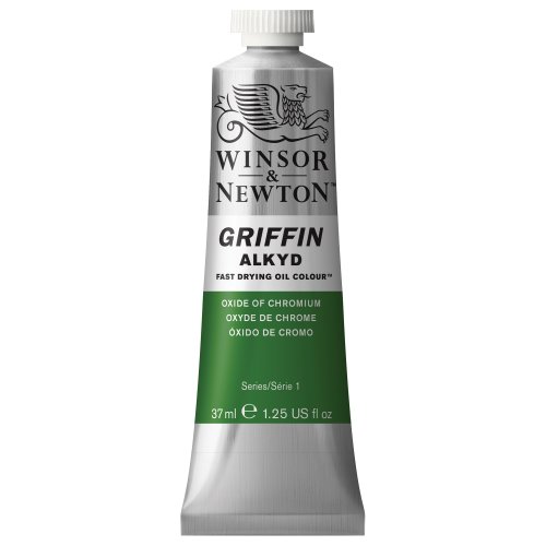 Winsor & Newton Griffin Alkyd - Tubo óleo de secado rápido, 37 ml, Óxido de Cromo