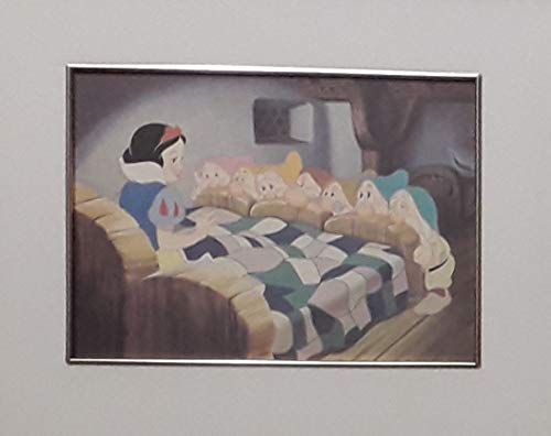 Litografía conmemorativa exclusiva de Walt Disney 1994 en Blancanieves y los siete enanos - 21,5 cm x 30,5 cm