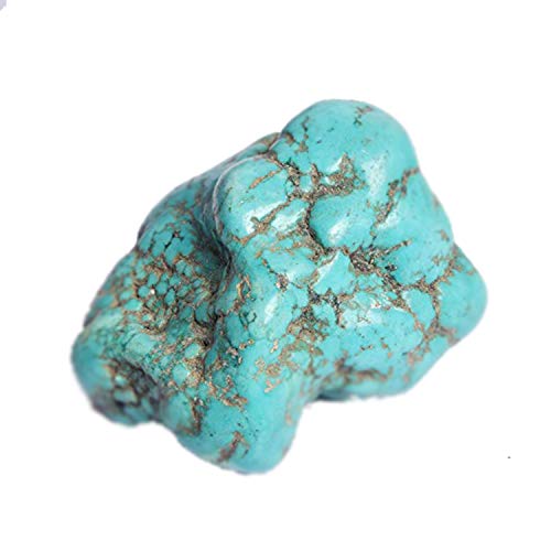 Áspero Turquesa Crystal Gem 344 CT Natural Sin Cortar Azul Turquesa Rock Mineral Piedra Preciosa BR-629