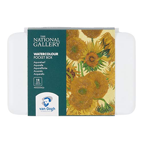 Desconocido Royal Talens - Van Gogh - The National Gallery - Acuarela Bolsillo Caja - Incluye 12 Bandejas y Pincel