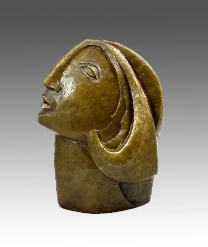 Figura de cabeza de mujer – de Pablo Picasso – firmada – Escultura de arte moderno – Escultura de bronce – Decoración – Decoración – Decoración – Lujo bronce
