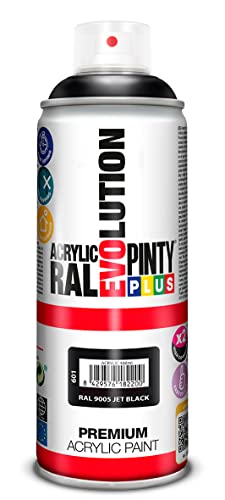 Evolution pinty color M123010 - Pintura spray acrilica 520 cc negro brillante