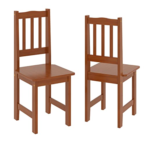 MOBLIT Juego de Dos sillas Altea Color Cerezo. Medidas 98x42x45 cm