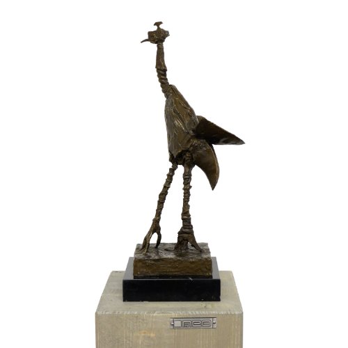Kunst & Ambiente - Escultura moderna de bronce - The Crane/El Grúo - Figura de bronce Pablo Picasso - firmada