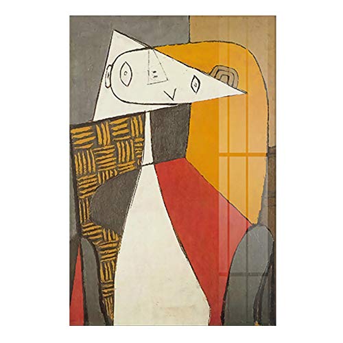 Pinturas abstractas de Picasso, cuadros de Picasso, lienzo de Picasso, cuadros de arte de pared, obras de arte de Picasso para decoración de pared del hogar, 29,7x42cm sin marco