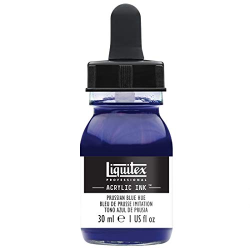 Liquitex Tinta Acrílica Ink Profesional Frasco 30 ml, Tono Azul de Prusia