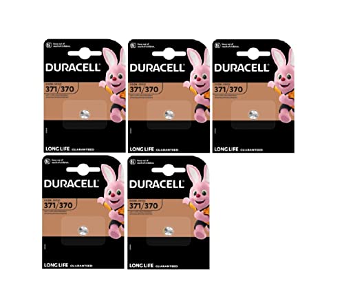 Duracell 371/370 SR920 con óxido de plata (5 blísters de 1 batería) 5 pilas