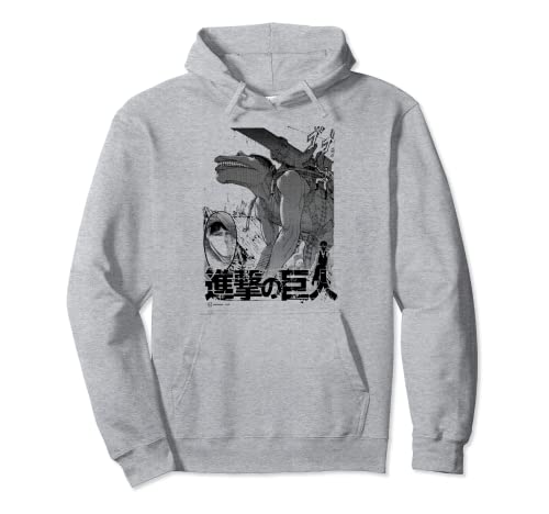 Attack on Titan The Cart Titan Manga Style Epic Portrait Sudadera con Capucha