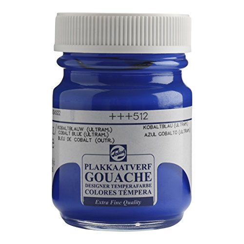 Talens Pintura Gouache azul cobalto (ultramarina) en tarro de 50 ml