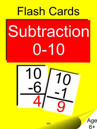 Flash Cards(iws) - Subtraction 0-10 (English Edition)