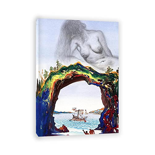 Apcgsm Salvador Dali poster. Reproducciones cuadros famosos en lienzo. Surrealismo Pósters e impresiones artísticas' sirenas'. Cuadros decorativo 60x84cm(23.6x33)Sin marco